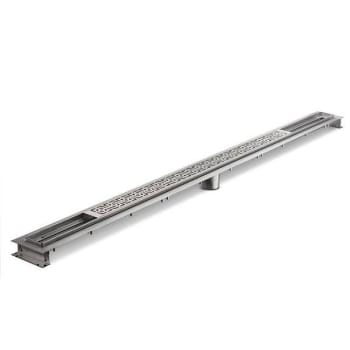 Zurn 60"Shower Drain With Decorative Block Grate