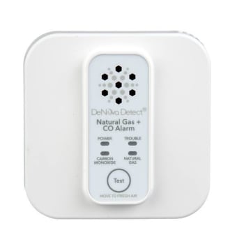 Denova Detect® 10-Year Battery-Powered Natural Gas/Carbon Monoxide Combo Alarm With Voice Alert