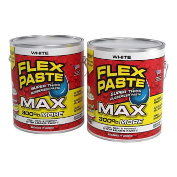 Image for Flex Seal Max Flexible Watertight Multipurpose Sealant, White, 12 Lb, Case Of 2 from HD Supply