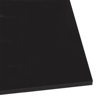 Professional Plastics 1/2"x48"x96" Black Utility Grade Hdpe Sheet