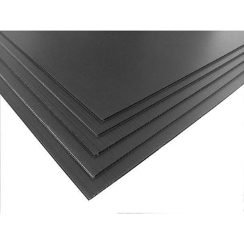 Image for Professional Plastics .157x48.000x96.000 Black Fluted Polypropylene Sheet from HD Supply