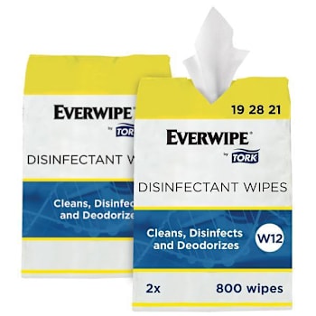 Image for EVERWIPE By Tork Disinfectant Wipe Jumbo Rolls Cleans Disinfects Case Of 2 from HD Supply