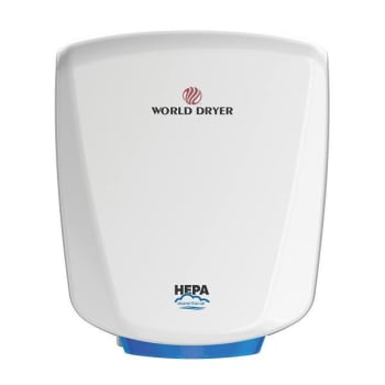 Image for World Dryer Hepa-Filtered Verdedri® Hand Dryer, White from HD Supply