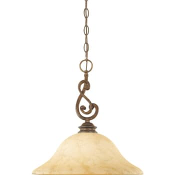 Image for Designers Fountain Mendocino 16 x 16.5 in. 1-Light Outdoor Lantern (Forged Sienna) from HD Supply