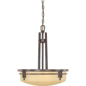 Image for Designers Fountain Mission Ridge 19 in. 1-Light Pendant Fixture (Warm Mahogany) from HD Supply