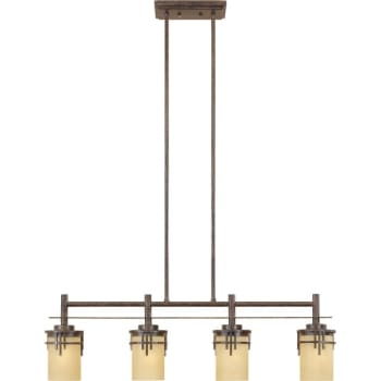 Image for Designers Fountain Mission Ridge 5 In. 4-Light Pendant Fixture (Warm Mahogany) from HD Supply