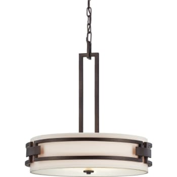 Image for Designers Fountain Del Ray 22 in. 3-Light Pendant Fixture (Flemish Bronze) from HD Supply