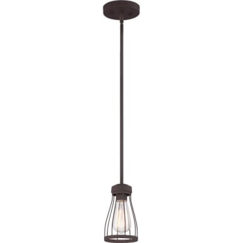 Image for Designers Fountain Brooklyn 5 in. 1-Light Pendant Fixture (Bronze) from HD Supply