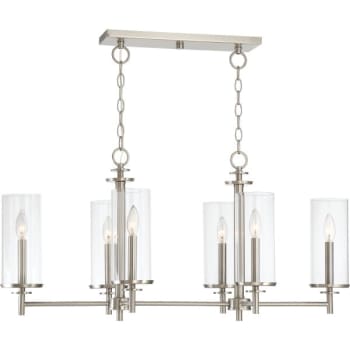Image for Designers Fountain Harlowe 16 in. 6-Light Pendant Fixture (Satin Platinum) from HD Supply