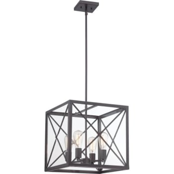 Image for Designers Fountain High Line 16 in. 4-Light Pendant Fixture (Satin Bronze) from HD Supply