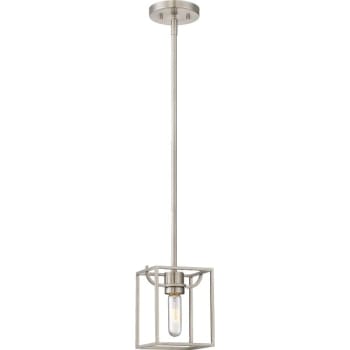 Image for Designers Fountain Uptown 1-Light Pendant Fixture (Satin Platinum) from HD Supply