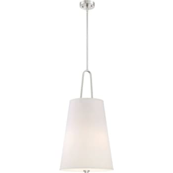Image for Designers Fountain Studio 3-Lamp Incandescent Entryway Lighting (Fabric) (Satin Platinum) from HD Supply