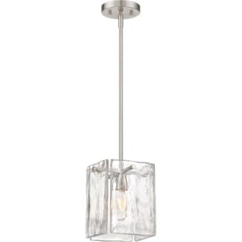 Image for Designers Fountain Madison Square 7 in. 1-Light Pendant Fixture (Satin Platinum) from HD Supply