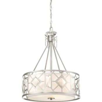 Image for Designers Fountain Brentwood 20 in. 3-Light Pendant Fixture (Satin Platinum) from HD Supply