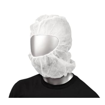 AmbiShield Polypropylene Hood Elastc Face/Elastic Neck 1 Size White Case Of 1000