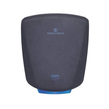 World Dryer Hepa-Filtered Verdedri® Hand Dryer, Graphite