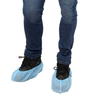 Ambishield Polypro Shoecover Non Skid Machine Made 18" Blue Case Of 300