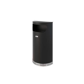 Image for Suncast Commercial® Half Round Metal Trash Can from HD Supply