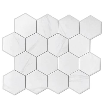 Image for Dip Design Is Personal Hex Tile, Light Marble, 12" X 12", Case Of 10 from HD Supply