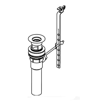 Price Pfister All Metal Pop-Up Drain Assembly Brushed Nickel