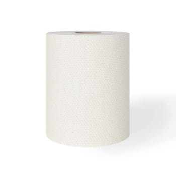 Renown Eco White Hardwound Roll Paper Towels 800 Ft, EPA Certified (6 Rolls/Case)