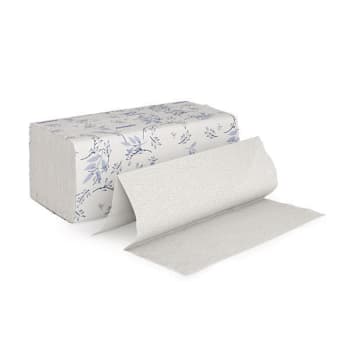 Renown Premium 1-Ply White Multifold Towels –tad (Thru Air Dried) (250 Sheets/Pack, 16 Packs/Case)