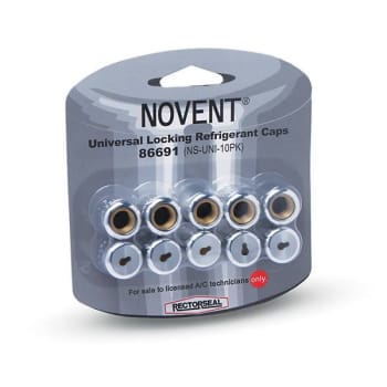 Rectorseal Novent Silver Universal Refrigerant Cap 1/4" 10 Per Package