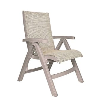 Grosfillex Jam Beach Folding Sling Chair Straw Package Of 2