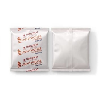 Diplomat Coffee Lighthouse Pack Medium Breakfast 2.5oz Arabica Case Of 100