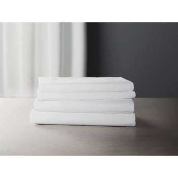 Image for Zenna Home Pure Green Sustainable T200 Full Flat 81x115 Cotton/Recycled Poly Case Of 24 from HD Supply