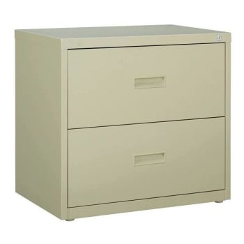 Hirsh 30" Wide 2 Drawer Metal Lateral File Letter/Legal/A4 Hanging Folders Putty