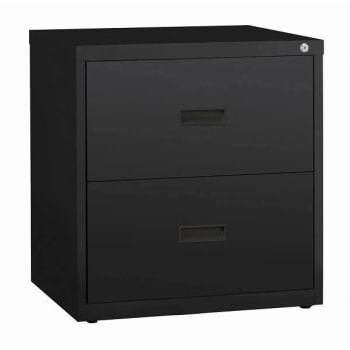 Image for Hirsh 30" Wide 2 Drawer Metal Lateral File Letter/Legal/A4 Hanging Folders Black from HD Supply