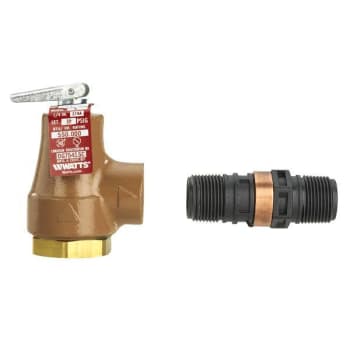 Image for Watts 3/4 In 374a Iron Boiler Pressure Relief Valve, 30 Psi, Forged Brass Inlet from HD Supply