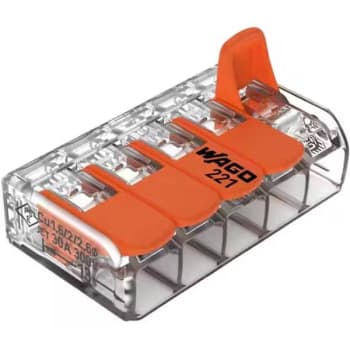Image for Wago Lever Nuts 5 Wire Conductor Compact Splicing Connectors, Package Of 25 from HD Supply