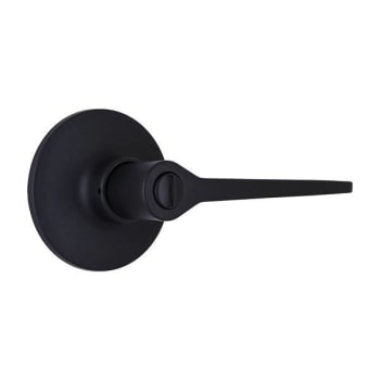 Shield Security Bed/Bath Privacy Door Lever, Flat Straight, Matte Black