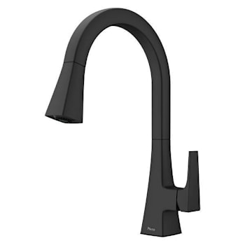 Image for Pfirst Modern 1-Handle Pull-Down Kitchen Faucet In Matte Black from HD Supply