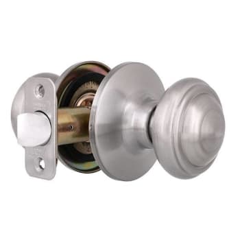 Image for Shield Security Fancy Mushroom Keyless Passage Door Knob In Satin Nickel from HD Supply