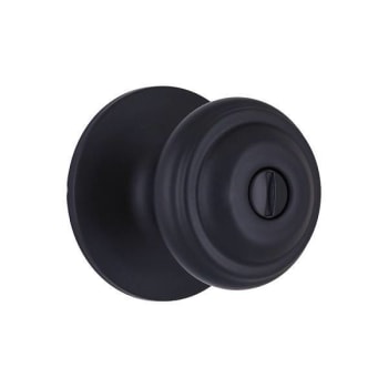 Image for Shield Security Fancy Mushroom Privacy Knob,  Bed/Bath, Matte Black from HD Supply