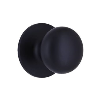 Image for Shield Security Hall/Closet Door Knob, Half Round, Matte Black from HD Supply