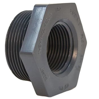 Nibco 1-1/2" X 1" PVC Schedule 80 Chemtrol Bushing