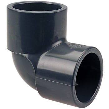 Image for Nibco 4507 1-1/2" 90 Degree PVC Schedule 80 Chemtrol Elbow from HD Supply