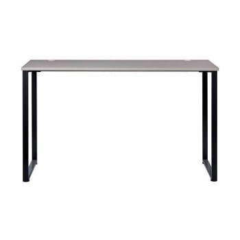 Image for Hirsh 60"Wx30"D Standing Height Open Desk Commercial Office/Home Black/Gray Elm from HD Supply