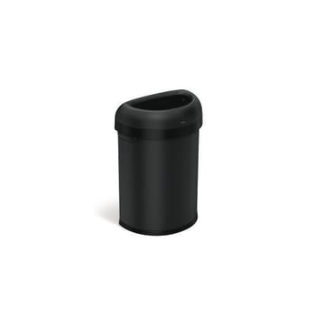 Image for Simplehuman 80l 21 Gal. Semi-Round Open Top Can Matte Black from HD Supply