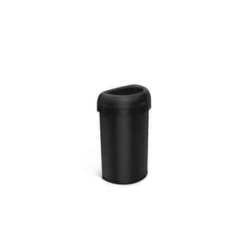 Image for Simplehuman 60l 16 Gal. Semi-Round Open Top Can Matte Black from HD Supply