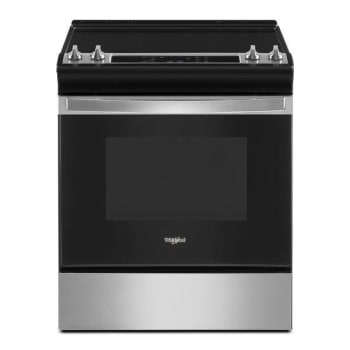 Whirlpool 30 In. 4.8 Cu. Ft. Smooth Electric Freestanding Range, Self Clean, Stainless Steel, ADA