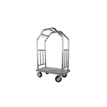 Image for Hospitality 1 Source Estate Series Bellman'S Cart Brushed Stainless Steel from HD Supply