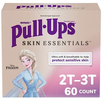 Pull-Ups Girls' Skin Essentials Training Pants, 2t-3t, Case Of 60