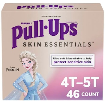 Pull-Ups Girls' Skin Essentials Training Pants, 4t-5t, Case Of 46