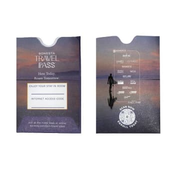 Sonesta Travel Pass Key Envelope Case Of 500