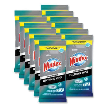 Image for Windex Electronics Cleaner 1-Ply 7 X 10 Neutral Scent White Case Of 12 from HD Supply